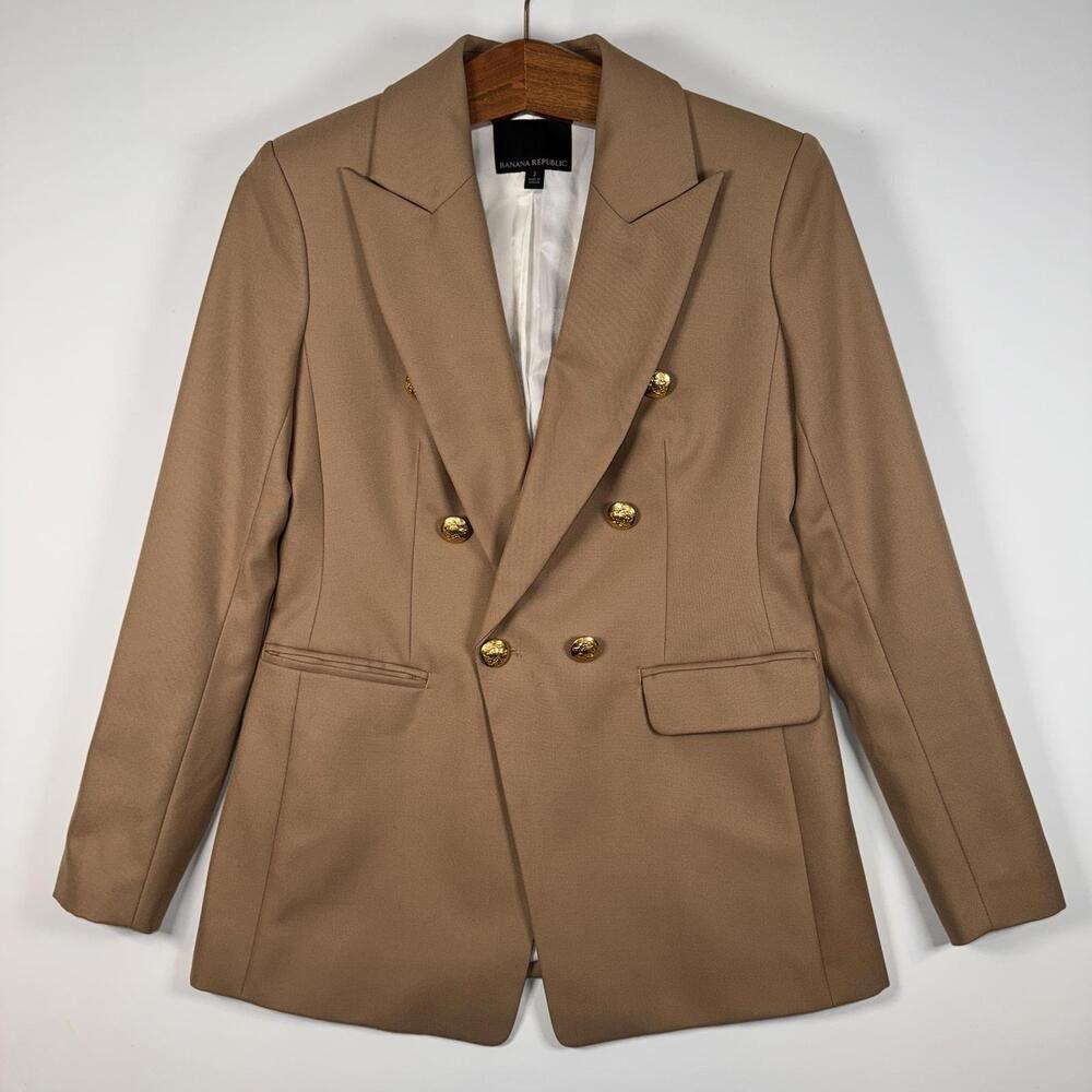 Banana Republic Captain's Blazer - Size 2 - Picture 6 of 8